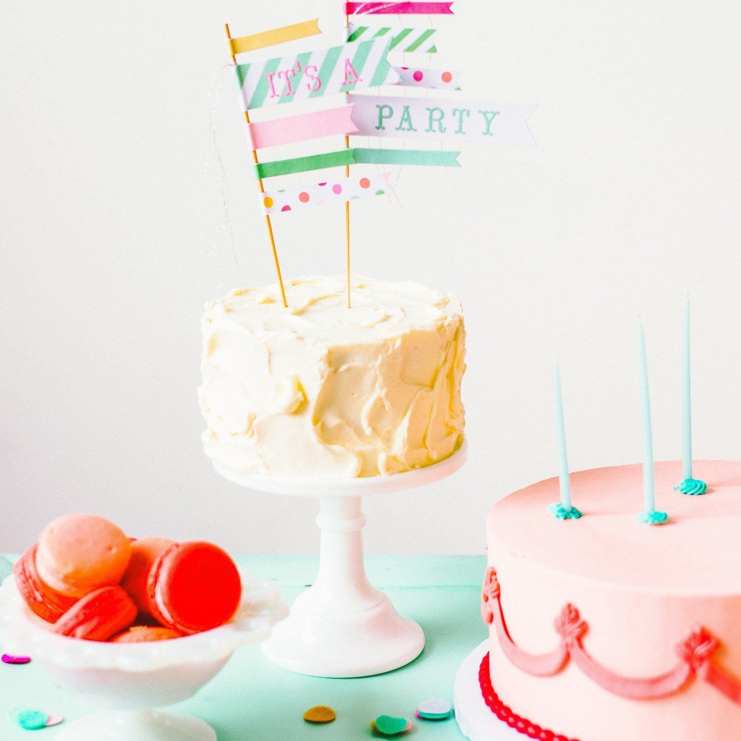 'It's a Party' Cake Topper - Shopsweetluluss