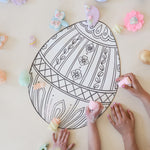 Die-Cut Coloring Easter Egg Placemats