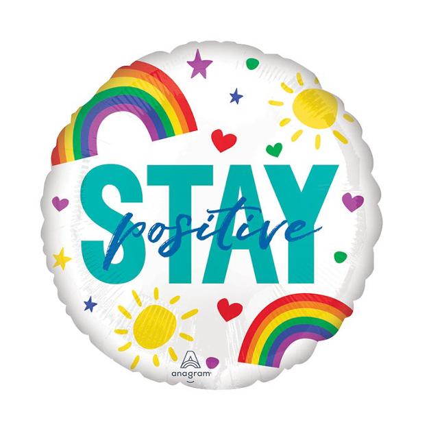 17" Stay Positive Balloon