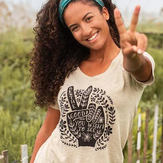 Be the Good Adult Boho Tee