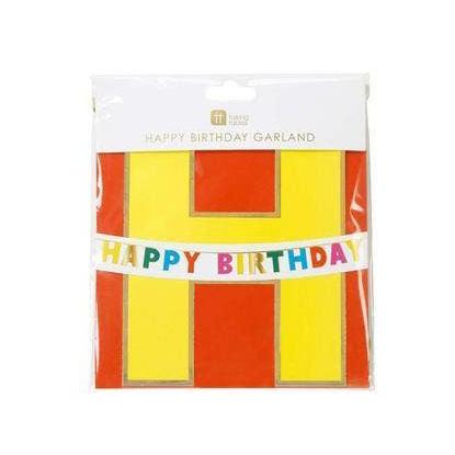 Birthday Brights Rainbow Happy Birthday Garland