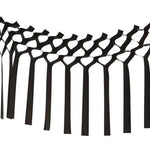 Tissue Streamer Garland - Black