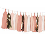 Gold and Peach Tassel Garland