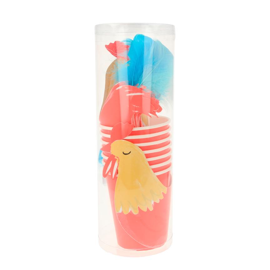 On the Farm Rooster Party Cups, Shopsweetluluss, Shopsweetluluss