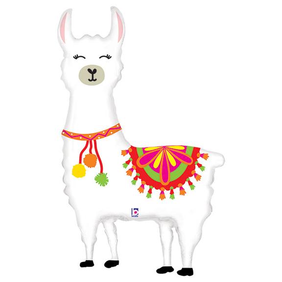 45" Llama Shaped Foil Balloon