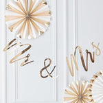 Gold Mr. & Mrs. Bunting