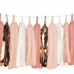 Gold and Peach Tassel Garland