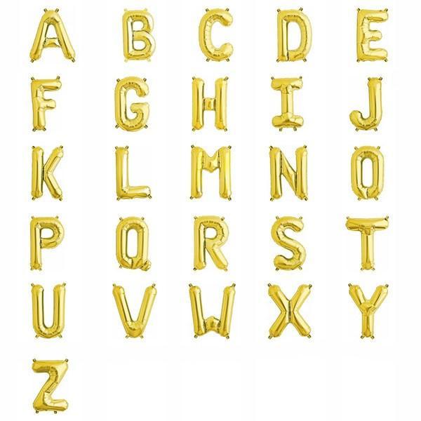 32.5" Gold Foil Letter Balloon available at Shopsweetluluss