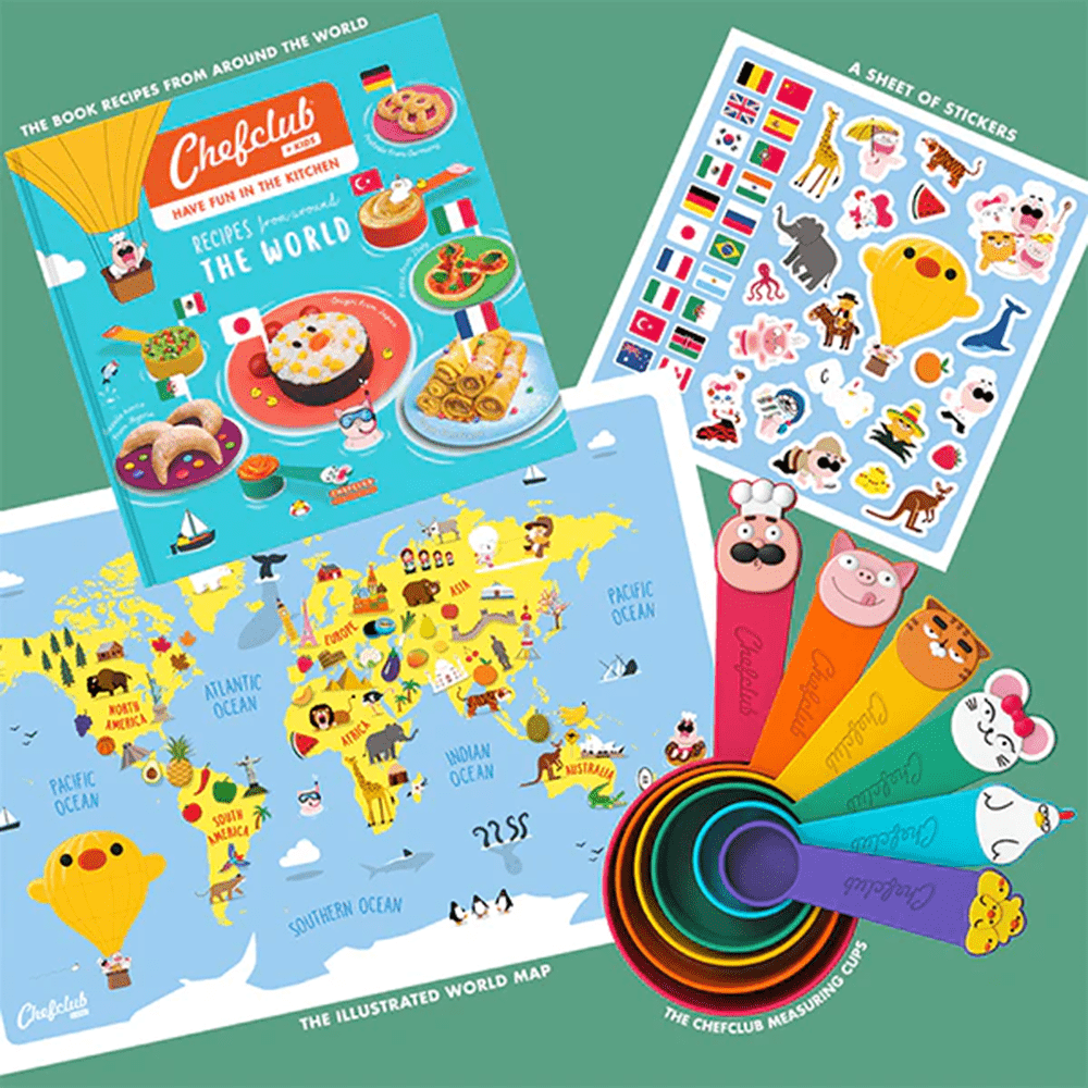 Recipes from Around the World & Measuring Cup Set, Shopsweetluluss