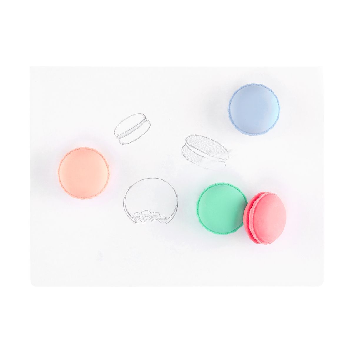 Le Macaron Patisserie Erasers, Shopsweetluluss
