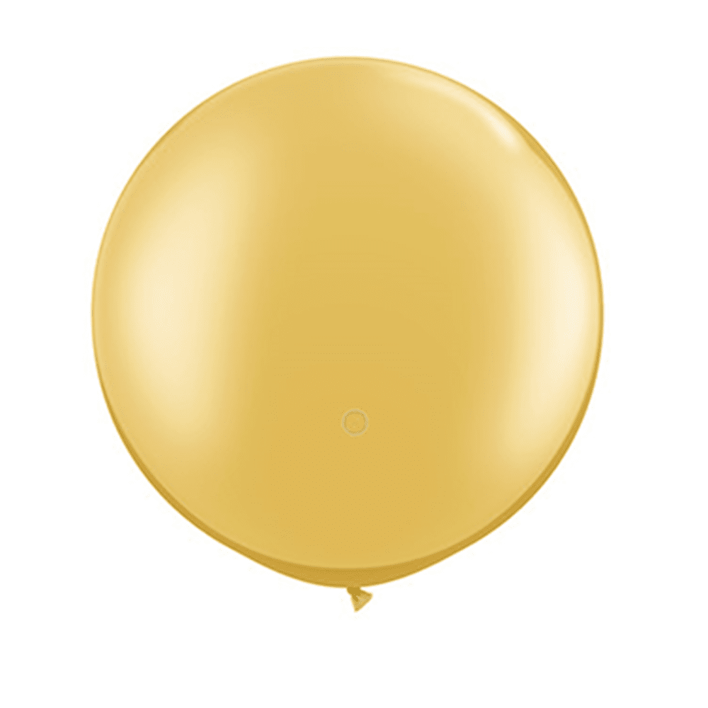 3 Foot Round Balloon, Gold, Jollity Co.