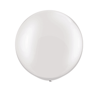 3 Foot Round Balloon, White, Jollity Co.