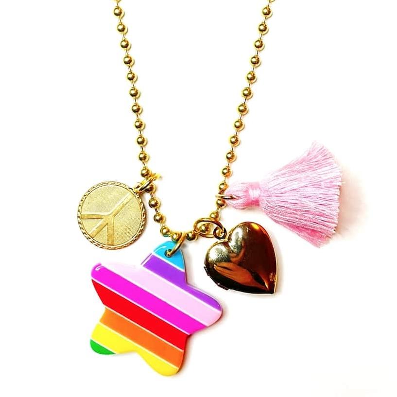 Love & Peace Charms Necklace