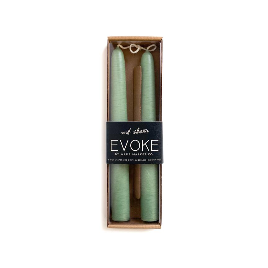 8" Tapered Candles - Succulent