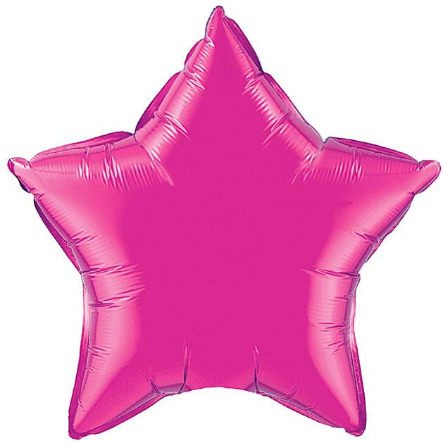 20" Magenta Foil Star Balloon available at Shopsweetluluss