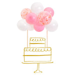 Meri Meri Pink Balloon Cake Topper Kit