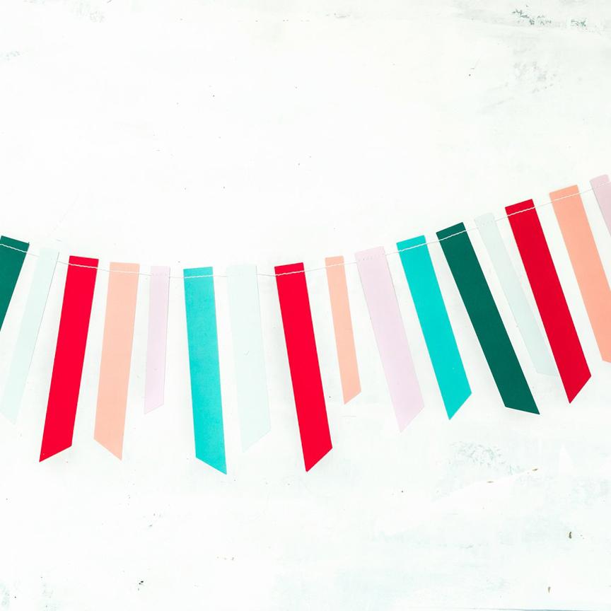 My Mind's Eye Fa La La Ticker Tape Banner