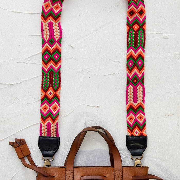 Red Pink Aztec Sayulita Strap
