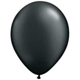 11" Latex Balloon, Onyx Black Pearl available at Shopsweetluluss