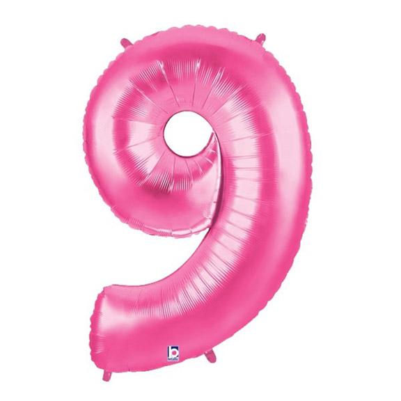 40" Number 9 Megaloon PINK