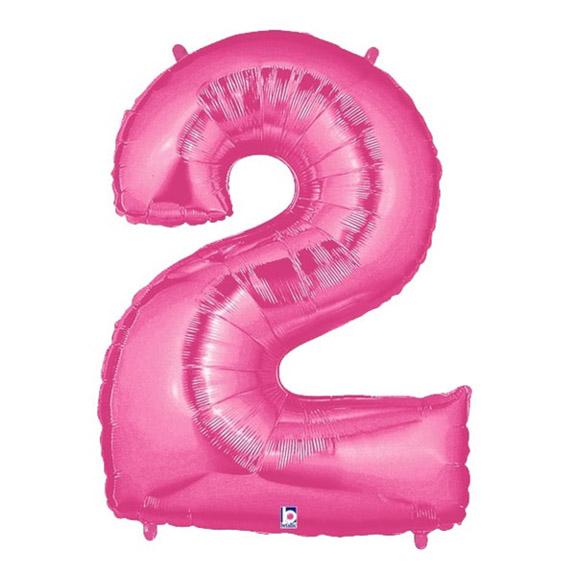 40" Number 2 Megaloon PINK