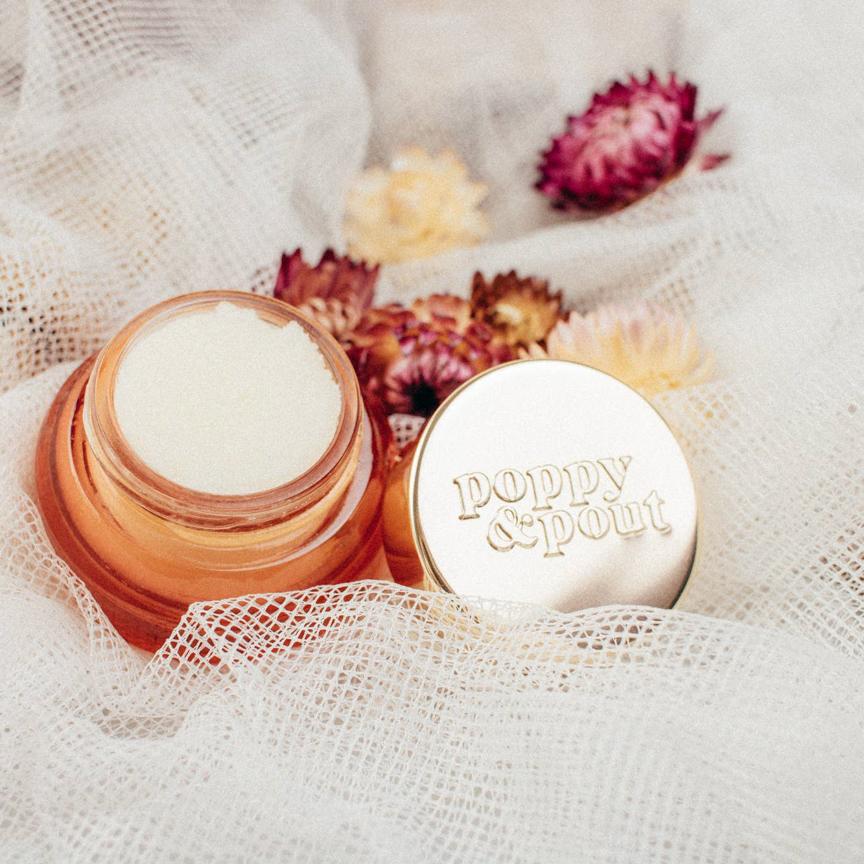 Pomegranate Peach Lip Scrub, Flower Powered Lip Care