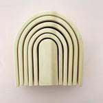 Natural Wooden Oval Rainbow