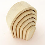 Natural Wooden Oval Rainbow