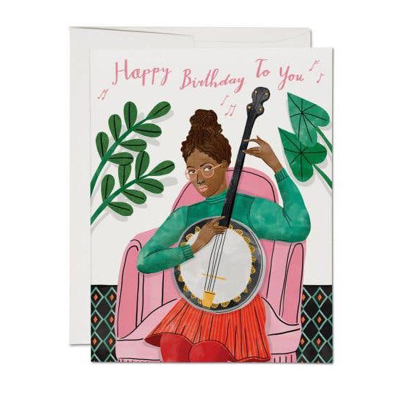 Banjo Birthday Card