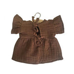 Minikane Daisy Triple Gauze Doll Dress, Chocolate