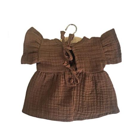 Minikane Daisy Triple Gauze Doll Dress, Chocolate