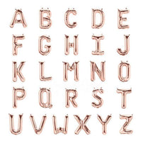 13.5" Rose Gold Foil Letter Balloon available at Shopsweetluluss