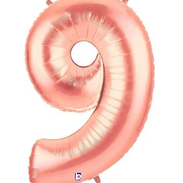 40" Number 9 Megaloon Rose Gold