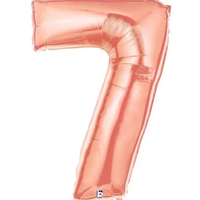 40" Number 7 Megaloon Rose Gold