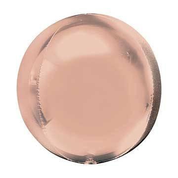 16" Rose Gold Mylar Balloon Orbz available at Shopsweetluluss