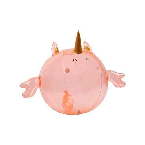 SunnyLife Inflatable Buddy Ball Seahorse Unicorn- Peachy Pink