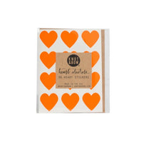 Neon Red Heart Stickers