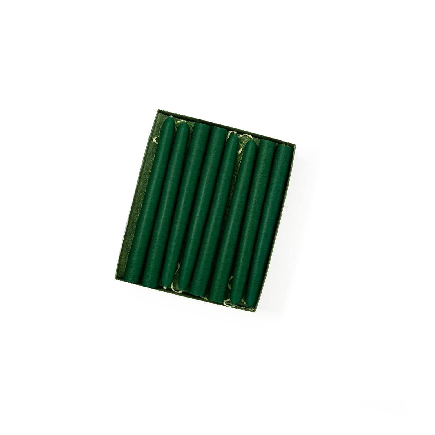 4.5" Tiny Taper Candles, Emerald Green, One Pair
