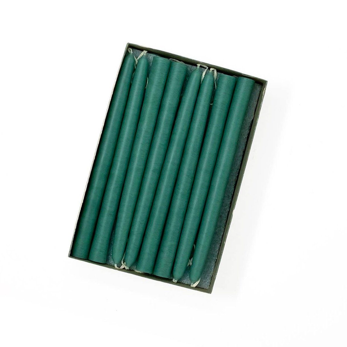 6" Skinny Taper Candles, Sea Green, One Pair