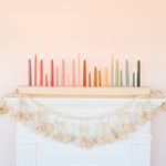 6" Skinny Taper Candles, Dusty Rose, One Pair