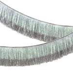 Silver Iridescent Tinsel Fringe Garland, Shopsweetluluss