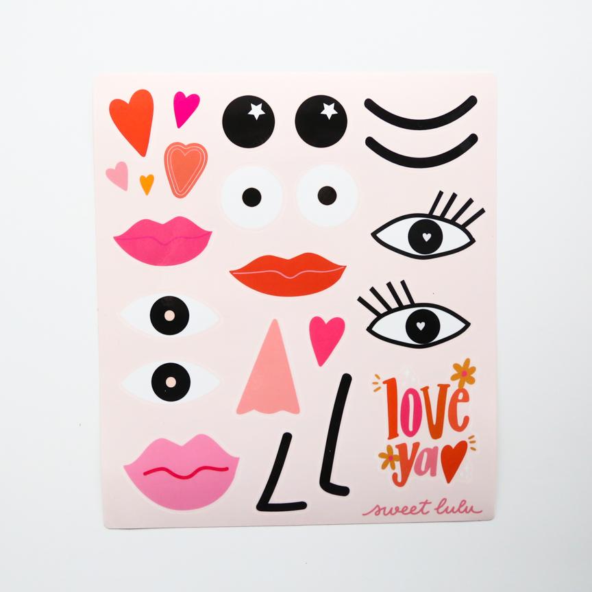 Silly Face Stickers