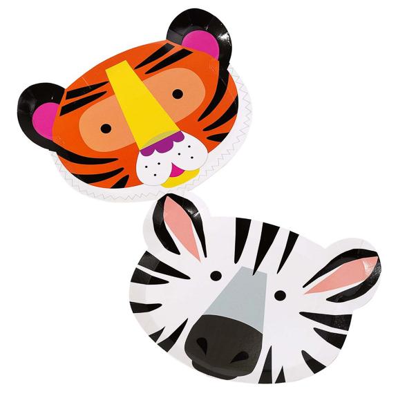 Party Animals Animal Face Plates