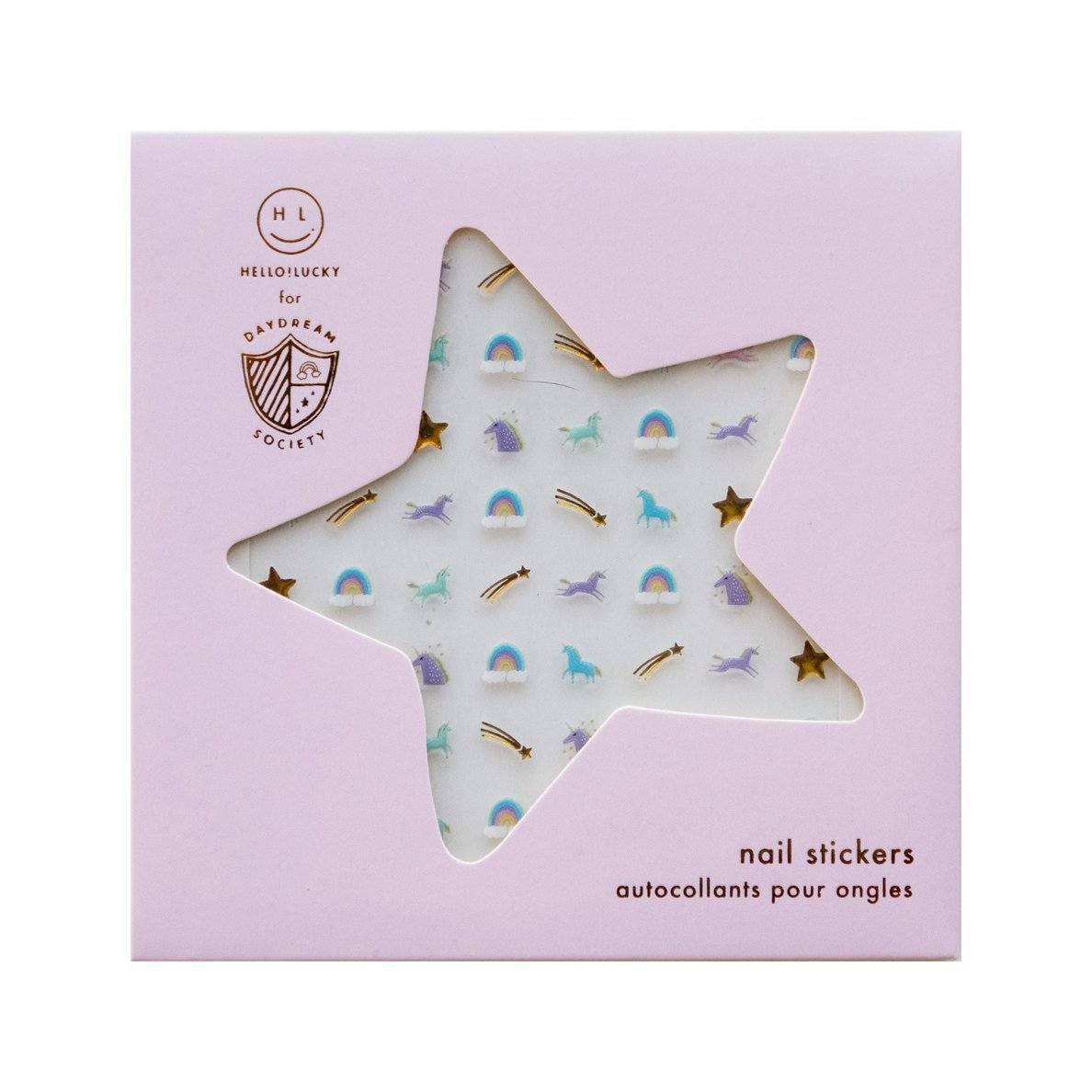 Unicorn + Rainbows Nail Stickers