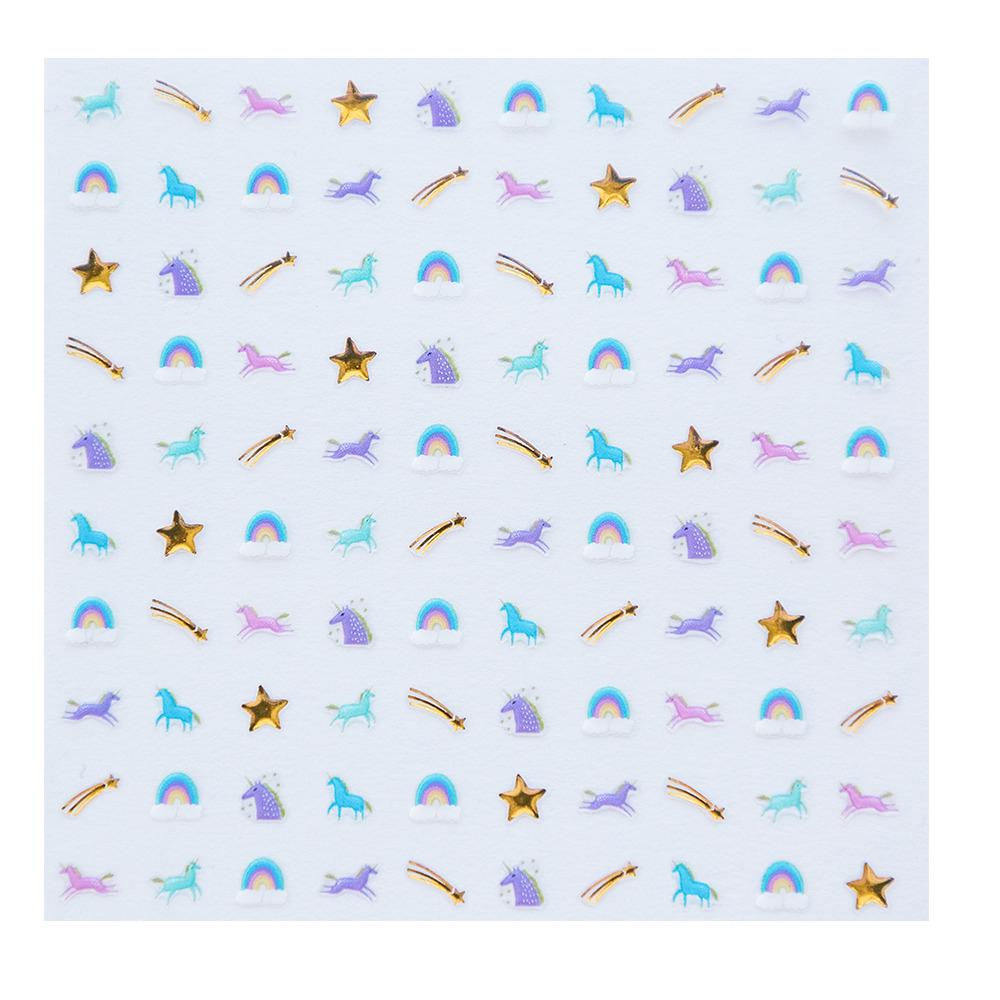 Unicorn + Rainbows Nail Stickers