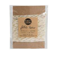 Gold Natural Glitter Twine Card