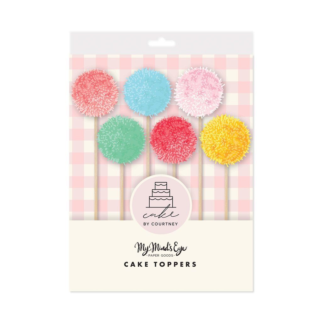 My Mind's Eye Pom Pom Cake Toppers