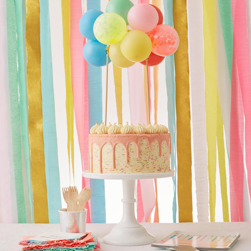 Meri Meri Rainbow Balloon Cake Topper Kit
