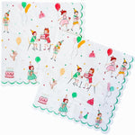 'It's a Party' Large Vintage Napkins - Shopsweetluluss