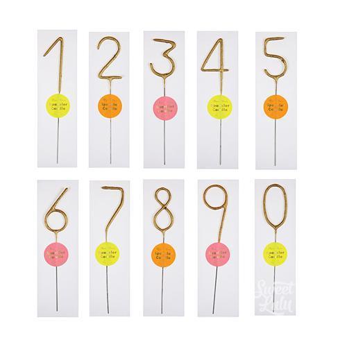 Wonder Candle Sparkler Numbers available at Shopsweetluluss